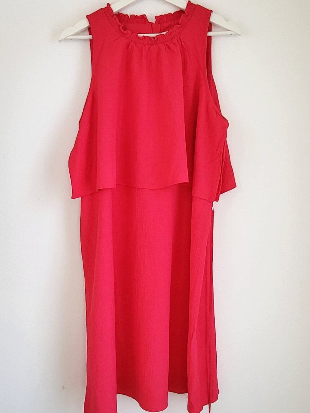 Calvin Klein Pink Layered Shift Dress Size 12